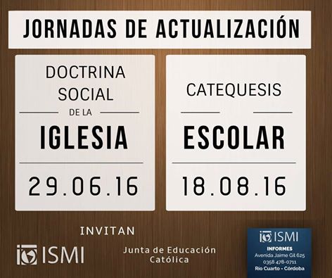 JORNADAS DE ACTUALIZACIÓN EN DOCTRINA SOCIAL DE LA IGLESIA
